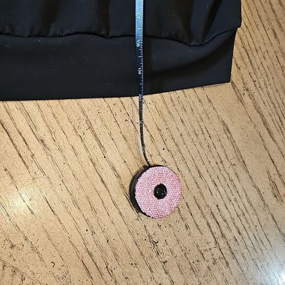 Black ABS top size XS zipper detail - Picture 4 of 6